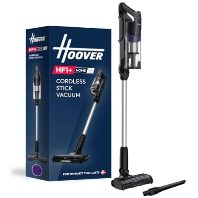 Image of Hoover HF1 Plus Cordless Stick Vacuum Cleaner with Turbo Suction Mode, Up to 45 Min Runtime, Rechargable, Multi Floor Nozzle, Anti Hair Wrap, Handheld Capability, 165w [HF1PZ10H]