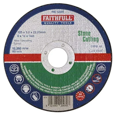 Image of Faithfull FAI1253S Stone Cutting Disc 125mm x 3.2 22.23
