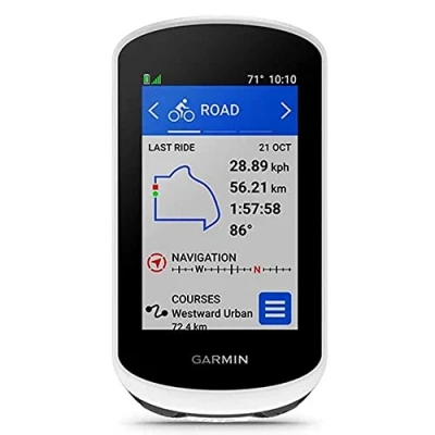 Image of Garmin Edge Explore 2, 3 inch Bike Computer, with Intuitive GPS, VO2 Functions, Personal Records, Unisex Adult, White, Unique