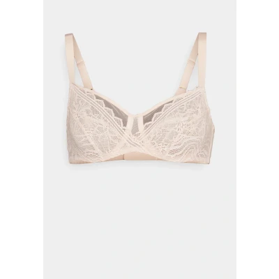 Image of Chantelle Floral Touch VERY Covering Underwired bra, Women&#039;s, Size: 38F, Golden beige
