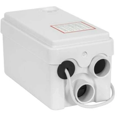 Image of BAYSTONE Lifting Station Macerator Waste Pump 2 Inlets Sink Shower Bath White