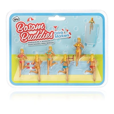 Image of NPW Bosom Buddies Drink Markers (Peice of 6)