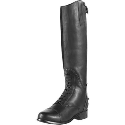 Image of ARIAT Childrens Bromont H20 Water Hydration Tall Riding Boots Black Easy Stretch Waterproof Sprayproof Unisex Calf Width Regular, Footwear Size 3