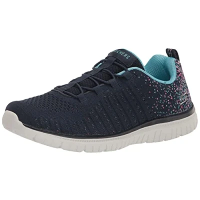 Image of Skechers Women&#039;s Virtue Sneaker, Navy, 2 UK