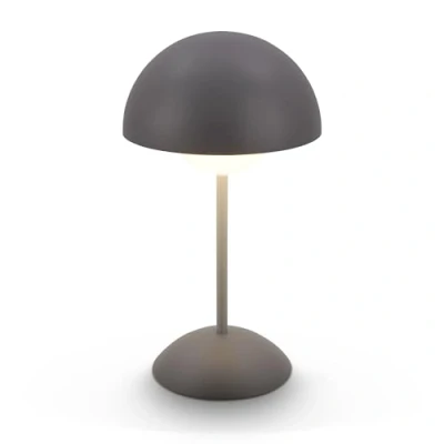 Image of Briloner LED rechargeable table lamp Kugle, anthracite, metal, IP44, dimmable.