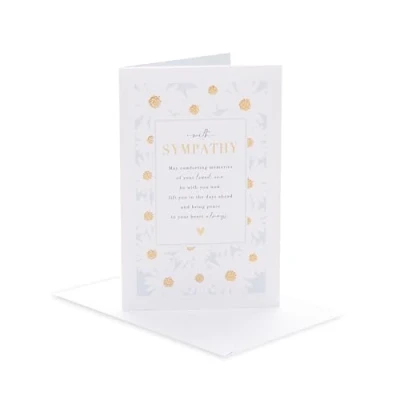 Image of UK Greetings Sympathy Card for Him/Her/Friend Comforting Design