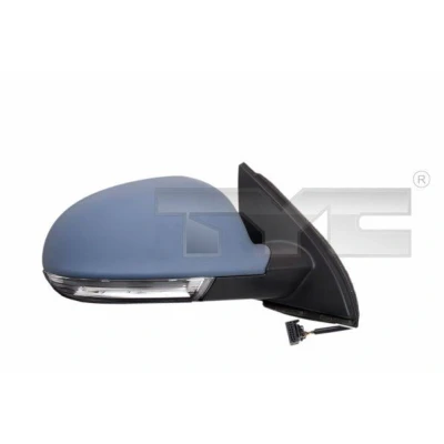 Image of 1K0857521, 1K0857521K, 1K0857537, 1K0857537GRU, 1K0949101 Wing mirror TYC 337 0158 Left primed for electric adjustment, Aspherical, Heatable