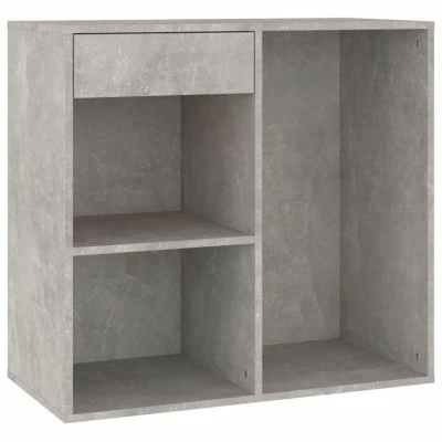 Image of vidaXL Cosmetic Cabinet Concrete Grey 80x40x75 cm Engineered Wood