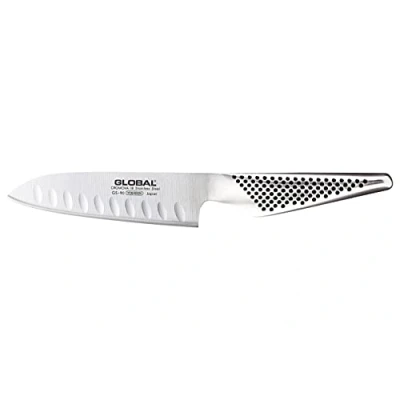 Image of Global Gs90 Santoku knife with holes 13cm