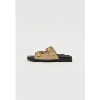 Image of Jack &amp; Jones Jfwdallas Slippers, Men&#039;s, Size: 11, Plaza taupe Suede