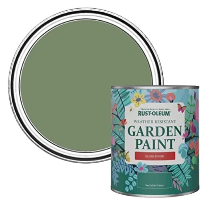 Image of Rust Oleum Green Mould Resistant Garden Paint In Gloss Finish All 750ml