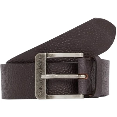 Image of Calvin Klein Jeans Men&#039;s Classic Nos Lthr Belt 40mm K50k512608 Fixed Belt, Brown (Bitter Brown), 105