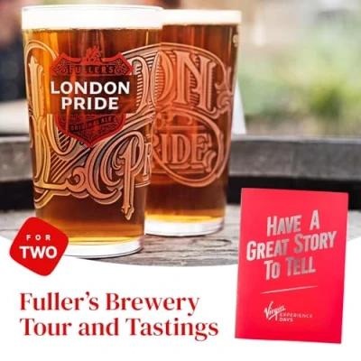 Image of Virgin Experience Days Fuller’s brewery Tour and Tastings For Two London See behind the scenes of world famous