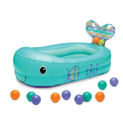 Image of INFANTINO Whale Bubble Ball Inflatable Bath Tub, 76, 2 x 45, 7 cm