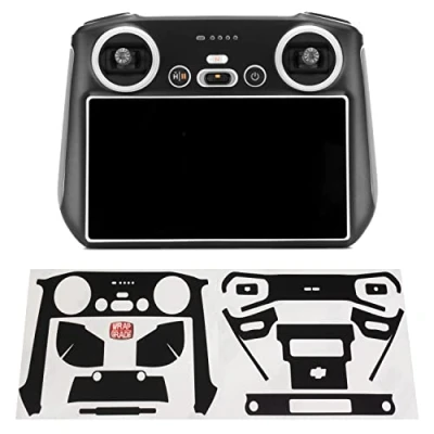 Image of WRAPGRADE Skin Stickers compatible with DJI RC (STEALTH BLACK)