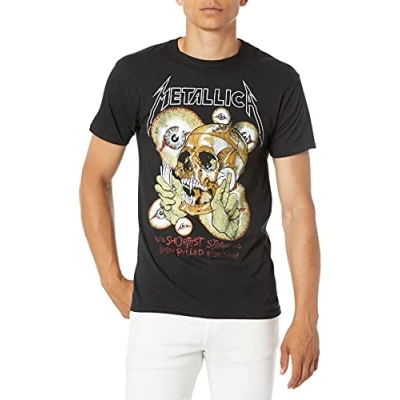 Image of Metallica Men&#039;s Mt 50040119 sm T Shirt, Coal, S