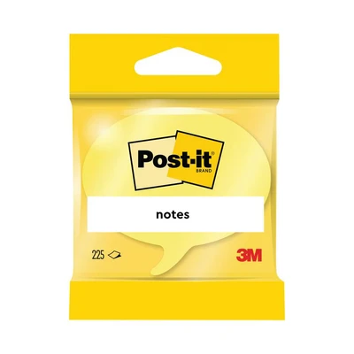 Image of Post it Notes Speech Bubble 70x70mm Rainbow (Pack of 12) 3M37917