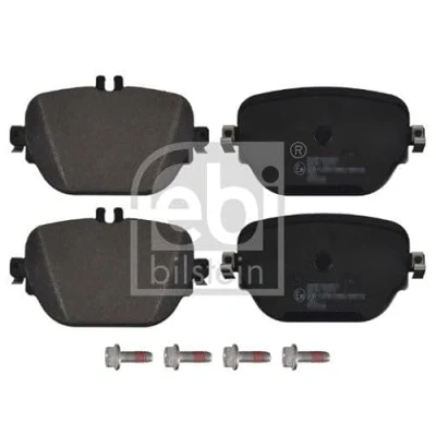 Image of 0004205602, 0004205702, 0004206400, 0004207603, 0004208800 Brake pad set FEBI BILSTEIN 176867 Rear Axle prepared for wear indicator with screw