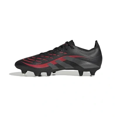 Image of adidas Performance Predator League SOFT Ground Screwin stud football boots, Men&#039;s, Size: 9, Core black/grey four/lucid red Synthetics/textile