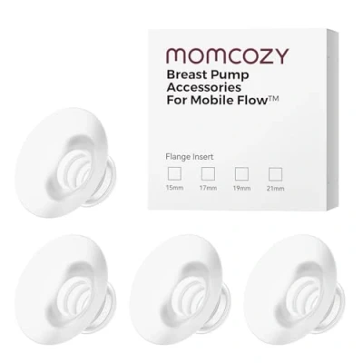 Image of Momcozy Mobile Flow M9 Upgrade 15mm Flange Insert, Original Breast Pump Replacement Accessories, 4PC (15mm)