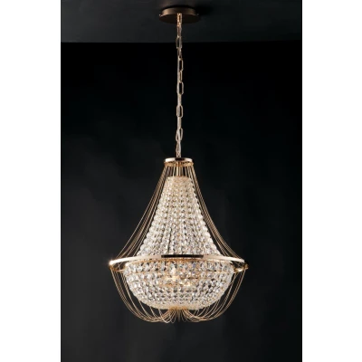 Image of Vienna Crystal K9 Chandelier, 45Cm Diameter, Gold, E14
