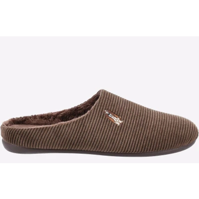Image of Hush Puppies Men&#039;s Reid Slipper, Chocolate, 6 UK