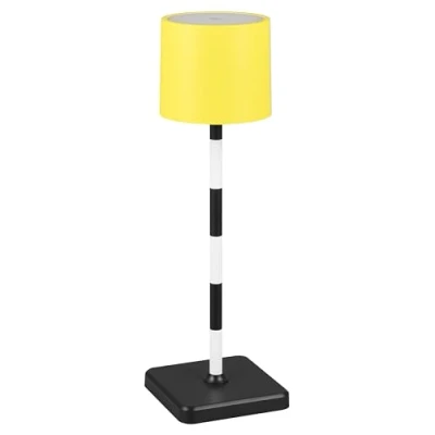 Image of Reality Leuchten Fernandez LED rechargeable table lamp, yellow, IP54, CCT, dimmable
