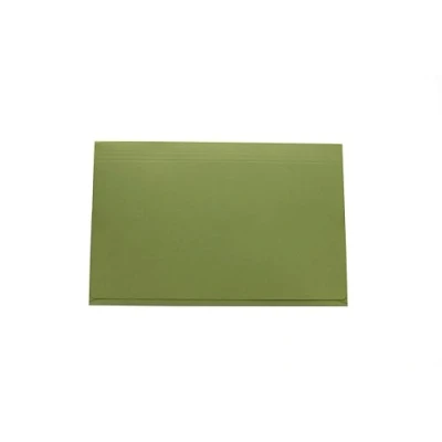 Image of Legal Filing Ref 715354 Full Flap Document Pocket Wallet, Box of 50, Made from 315gsm Strong Recycled Manilla, Will Hold A4 &amp; Foolscap Documents, 35 x 24 cm in Size, Green