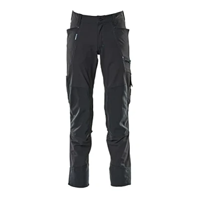 Image of Mascot 17179 311 010 Advanced Cordura Ultimate Stretch Lightweight Trousers with Knee Pockets, Black Blue, 76C44 Size