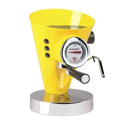 Image of Bugatti Diva Coffee Machine Yellow