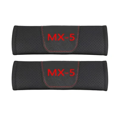 Image of ZABEES 2 Pcs Car Seat Belt Pads for Mazda MX 5, Padding Cover Protector Comfort Soft Breathable Strap Shoulder Pad, Auto Accessories,D