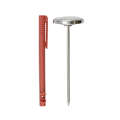 Image of Taylor Read Meat Thermometer Probe, Food with Fast Temperature Readings, 0F to 220F Range, Red