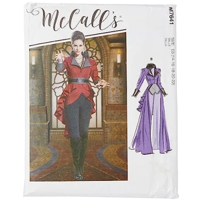 Image of Mccall&#039;s Patterns 7641 E5,Misses Costume,Sizes 14 22, Tissue, Multi/Colour, 17 x 0.5 0.07 cm