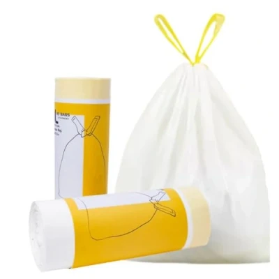Image of QIYIG Bin Liners 10L 12L 15L Bags Drawstring Trash Large Strong Garbage 10 12 15L(150Count)