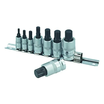 Image of Laser 3266 Spline Socket Bit Set 1/4&quot;D, 3/8&quot;D, &amp; 1/2&quot;D 8pc