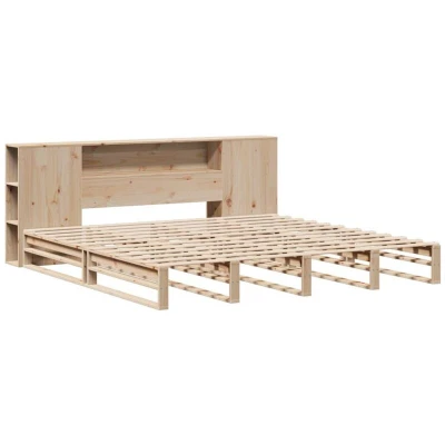 Image of vidaXL Bookcase Bed without Mattress 180x200 cm Super King Solid Wood