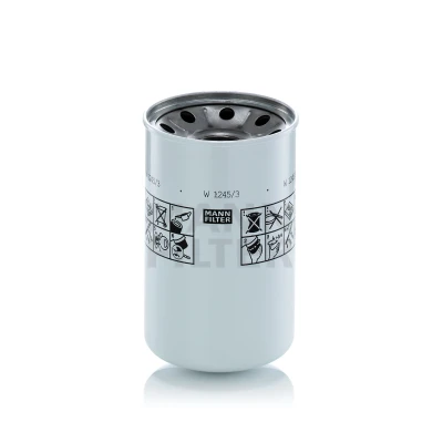 Image of 2095590 Filter, operating hydraulics MANN FILTER W 1245/3 x 124, 128mm