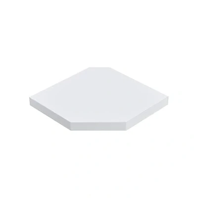 Image of NIGMA® Floating Shelf, Wall Shelf for Photos, Decorations Living Room, Kitchen, Hallway, Bedroom, Bathroom (Hexagonal Corner, White)