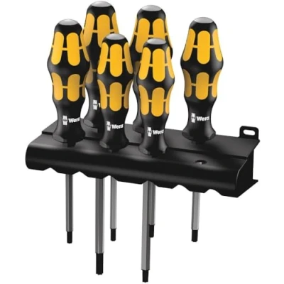 Image of Wera 977/6 TORX® Kraftform Chiseldriver screwdriver set, 6pc, 05024410001