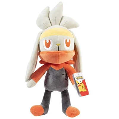 Image of Pokémon Raboot 12&quot; Plush Officially Licensed Bunny Stuffed Animal Toy Ages 2+