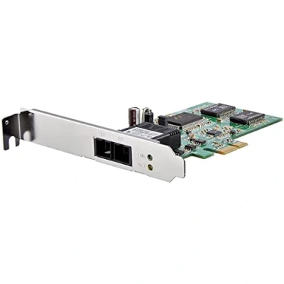Image of StarTech.com PEX1000MMSC2 PCI Express (PCIe) Gigabit Ethernet Multimode SC Fibre Network Card Adapter NIC, 550 m, PCIe GbE Optic