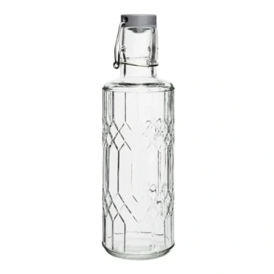 Image of Olympia Geo Glass Water Bottle with Stopper 640ml (Box 6)