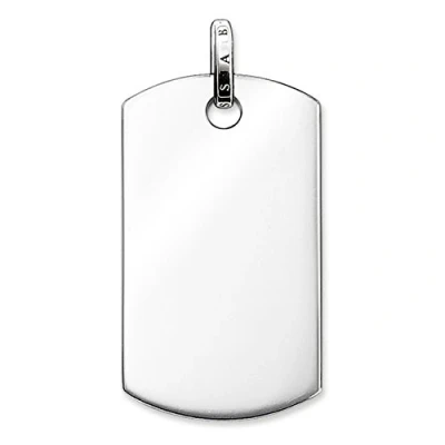 Image of Thomas Sabo PE584 001 12 Men&#039;s Necklace with Pendant 925 Sterling Silver, one size, No Gemstone
