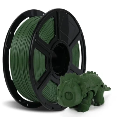Image of FLASHFORGE Carbon Fiber PETG Filament 1.75mm, 3D Printer Filament, 1KG Spool Dimensional Accuracy +/ 0.02mm, Lightweight &amp; Heat Resistant Moisture Free (Grass Green)