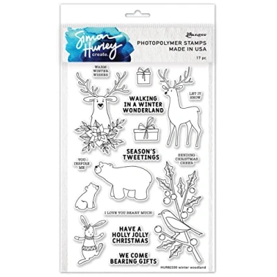 Image of Simon Hurley create. Clear Stamps 6&quot;X9&quot; Winter Woodland