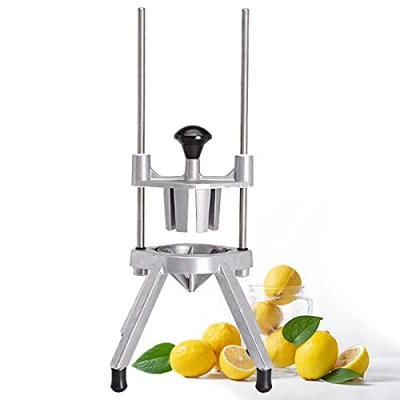 Image of Commercial Fruit Cutter Wedger, Lemon/Lime Slicer, Heavy Duty 6 Section 8 Easy Wedger with Stainless Steel Blade for Bars Restaurant Parties, Kitchen Tools (Size : Section)