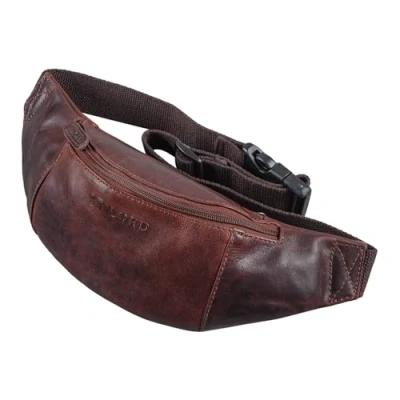 Image of STILORD &#039;Shawn&#039; Large Bum Bag Leather Pouch Fanny Pack Vintage Belt for Men and Women Festival Travel Genuine Leather, Colour:Florida Brown