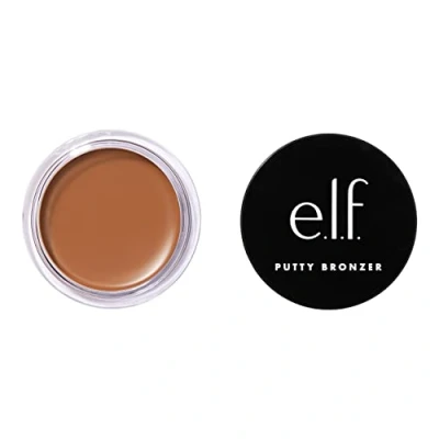 Image of e.l.f. Putty Bronzer, Creamy &amp; Highly Pigmented Formula, Creates a Long Lasting Bronzed Glow, Infused with Argan Oil Vitamin E, Golden Daze, 0.35 Oz (10g)