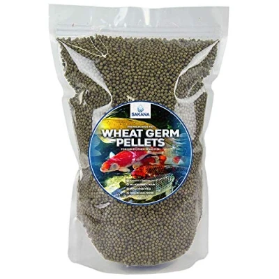 Image of SAKANA Wheat Germ Koi Pellets Premium Quality Aquatic Fish Food Mixture Healthy and Nutritious Daily Feed for Pond Cold Water Aquarium Easily Digestible &amp; Great Source of Nutrients (500g)