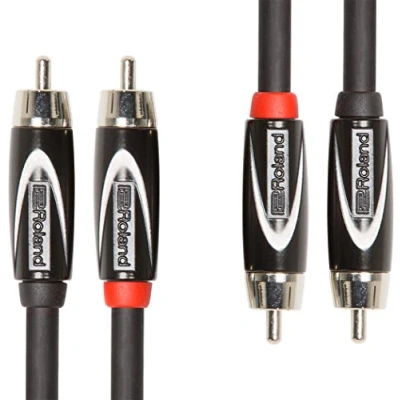 Image of Roland Rcc 3 2R2R Interconnect Cables, Black